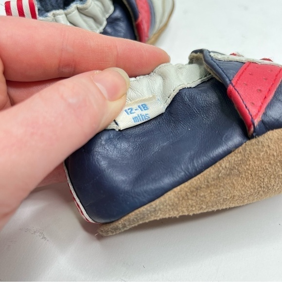 Robeez Brown Football Baseball Sporty Leather Soft Soles Baby Shoes BUNDLE OF 3 - Picture 12 of 13